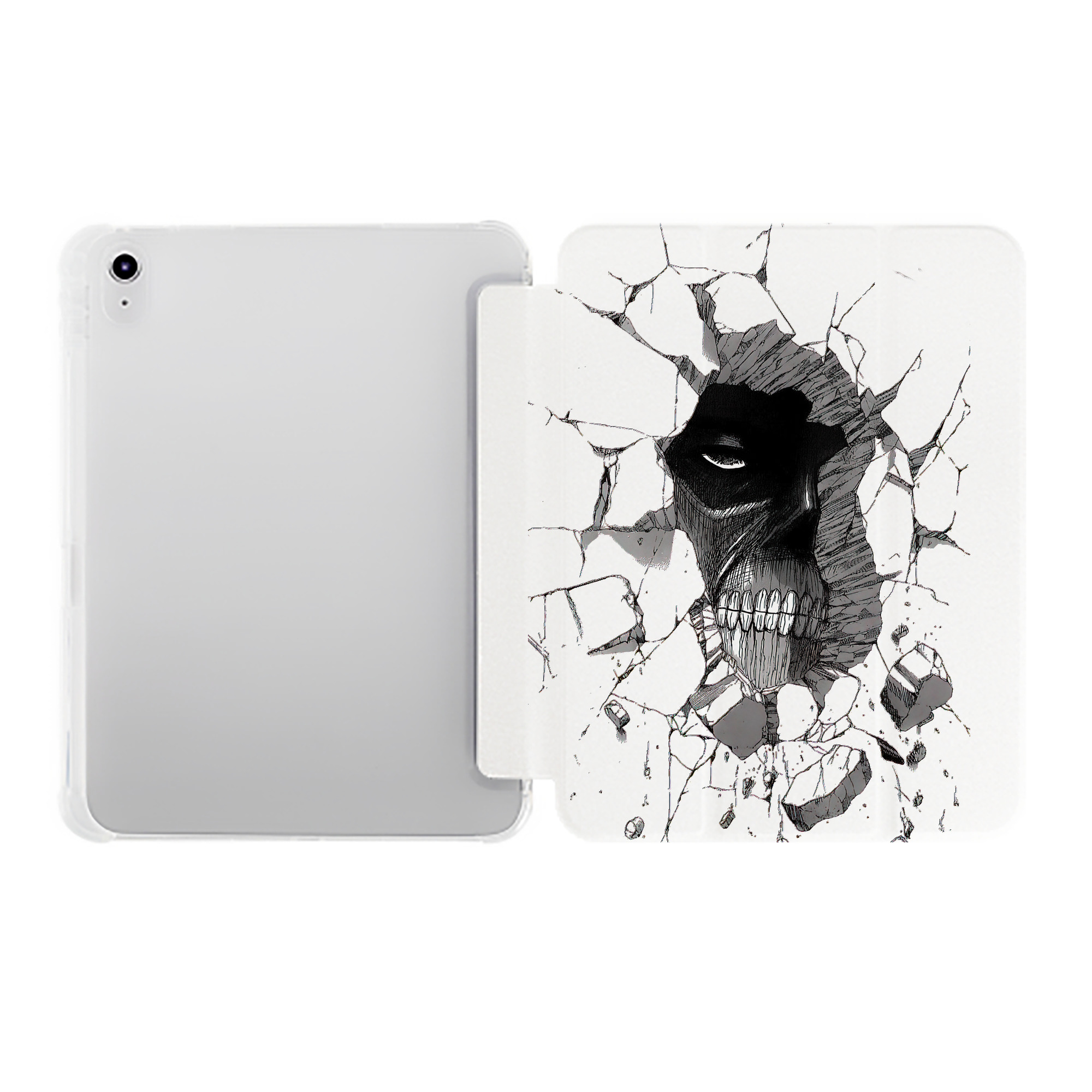 （画像用） 進撃の巨人 Attack on Titan IPad ケース ペン収納付き 三つ折りスタンド PUレザー×シリコン 対応機種9.5/10.5/10.9インチ